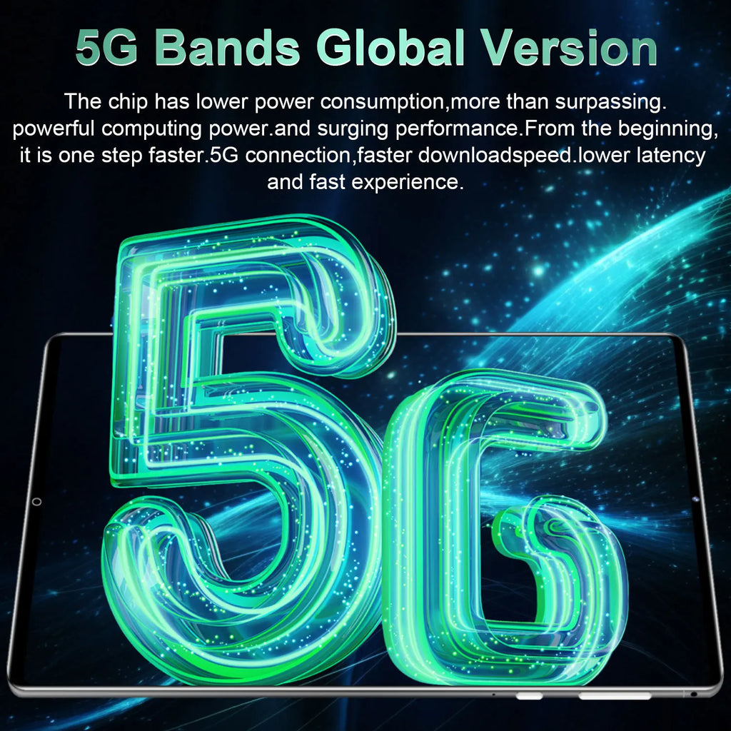 2025 5G tablette Android 13.0 tout neuf 10.36 pouces 16GB RAM 1TB ROM tablette 16MP 32MP 12000mAh 10 cœurs WIFI Bluetooth réseau tablette