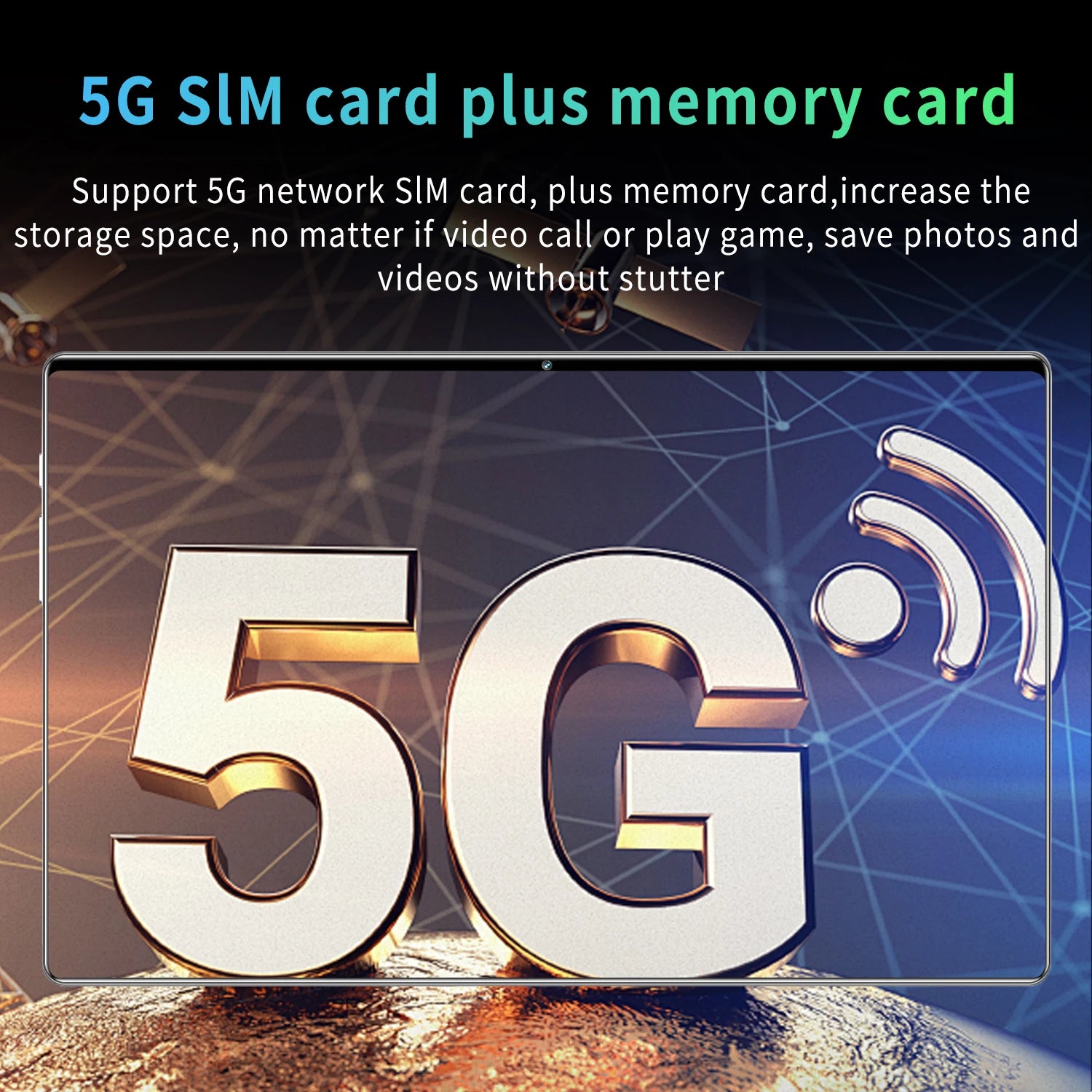 2025 5G tablette Android 13.0 tout neuf 10.36 pouces 16GB RAM 1TB ROM tablette 16MP 32MP 12000mAh 10 cœurs WIFI Bluetooth réseau tablette