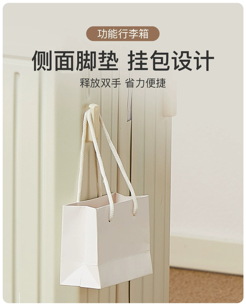 Bagage multifonctionnel pour femmes, valise d'embarquement 20 en voyage, mot de passe, boîte en cuir, roues silencieuses épaisses, nouvelle collection 2025