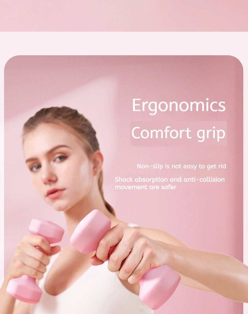 Haltère en néoprène pour femmes, 2 pièces, 0.5kg, équipement de Fitness, entraînement musculaire des bras, musculation pour femmes, équipement de Fitness