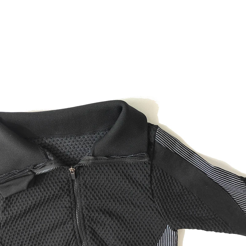 Leggings de yoga imbibés sans couture pour femmes, pantalons de yoga, vêtements avec fermeture éclair, haut court à manches longues, vêtements de fitness, ensemble de gymnastique sportive, 2 pièces, 3 pièces