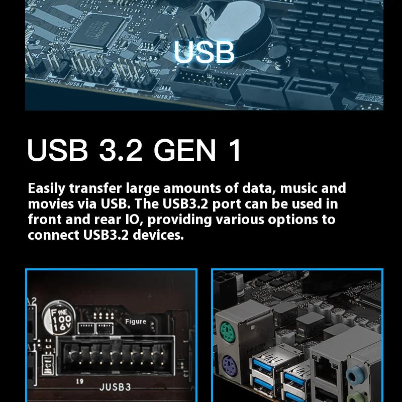 64GB PCI-E 4.0 1x PCI-E 4.0/3.0x16 emplacement USB3.2 bricolage ordinateur de jeu carte mère MSI B550M-A PRO AMD B550 AM4 DDR4-4600MHz (OC)