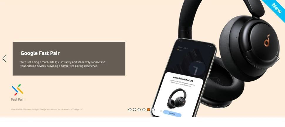 Anker-Écouteurs Bluetooth sans fil Soundcore Life Q30, hybride, suppression active du bruit, oreillettes