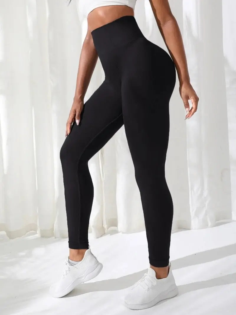 Pantalons de Yoga pour femmes, vêtements de sport sans couture, extensibles, taille haute, exercice athlétique, Leggings de Fitness