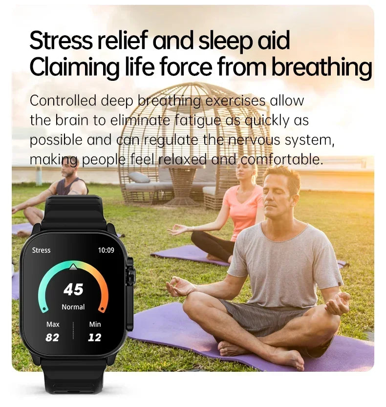 Nouveau Smartwatch hommes 49mm série 8 2.3 "AMOLED écran NFC boussole étanche pour Apple montre IWO Ultra 8 montres intelligentes 2025 Android