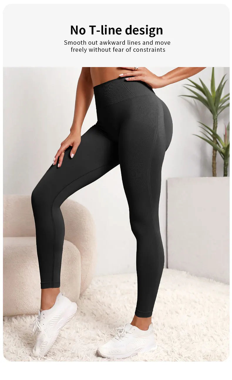 Nouveaux pantalons de yoga taille haute pour femmes-mallas de contrôle du ventre, pantalons de course d'entraînement doux et extensibles, pantalons de sport confortables"