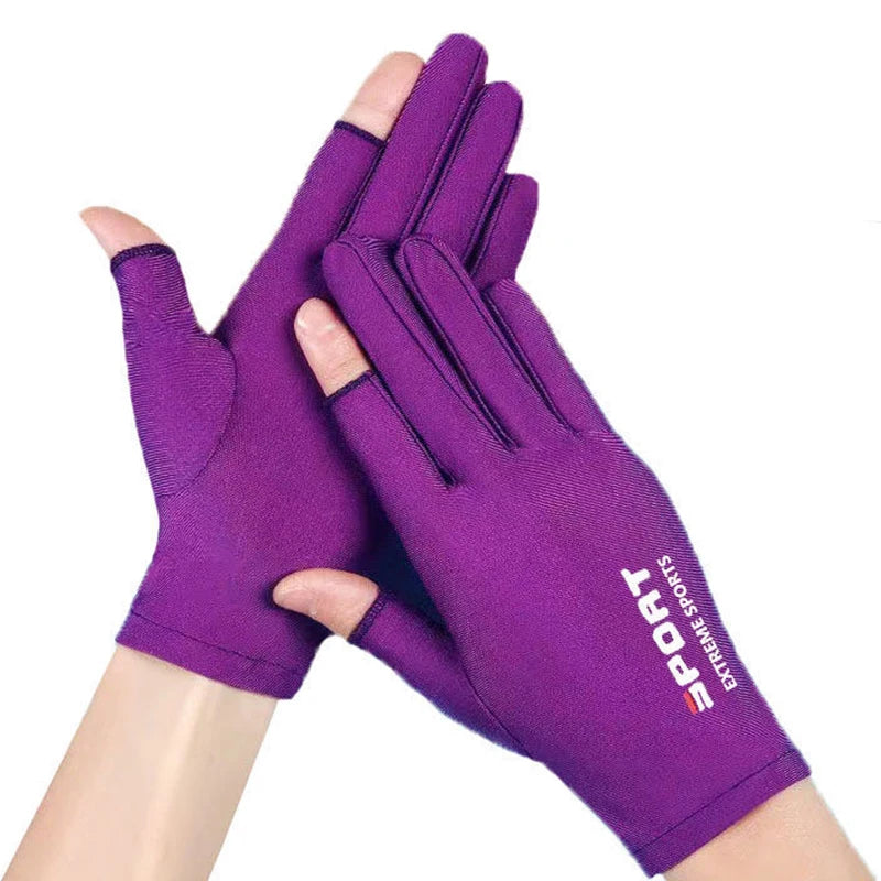 1 paire Anti-UV hommes femmes gants de pêche crème solaire antidérapant printemps respirant cyclisme Sport gants pêche