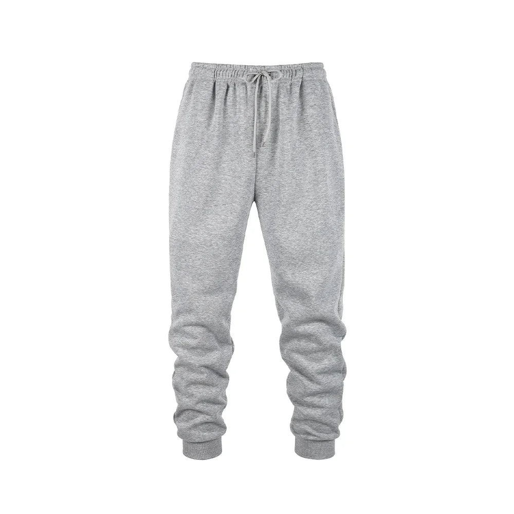 Pantalons de Jogging décontractés pour hommes, pantalons de survêtement en polaire pour un entraînement doux et confortable, automne et hiver