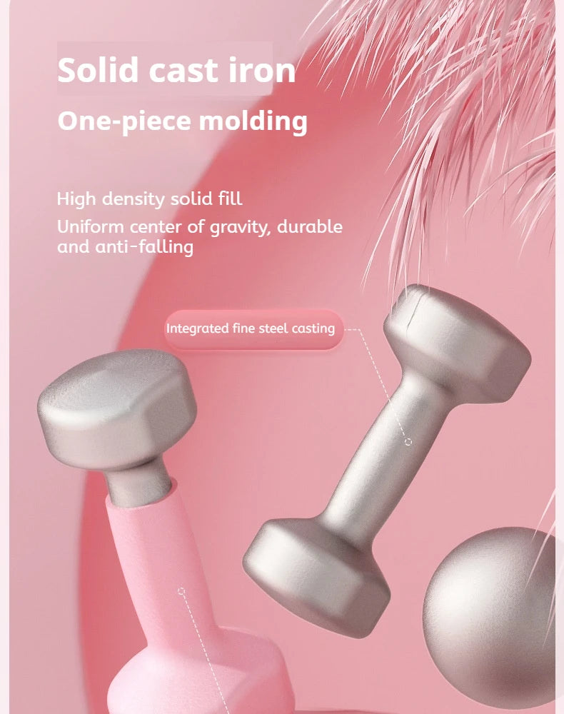 Haltère en néoprène pour femmes, 2 pièces, 0.5kg, équipement de Fitness, entraînement musculaire des bras, musculation pour femmes, équipement de Fitness