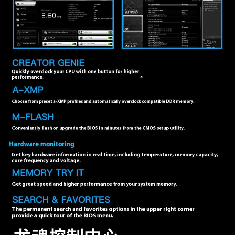 64GB PCI-E 4.0 1x PCI-E 4.0/3.0x16 emplacement USB3.2 bricolage ordinateur de jeu carte mère MSI B550M-A PRO AMD B550 AM4 DDR4-4600MHz (OC)
