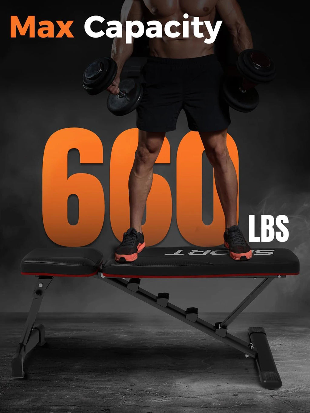 Banc de musculation utilitaire pour entraînement complet du corps, banc d'entraînement incliné pliable avec 5 dossiers, entraînement de force à domicile pliable rapide