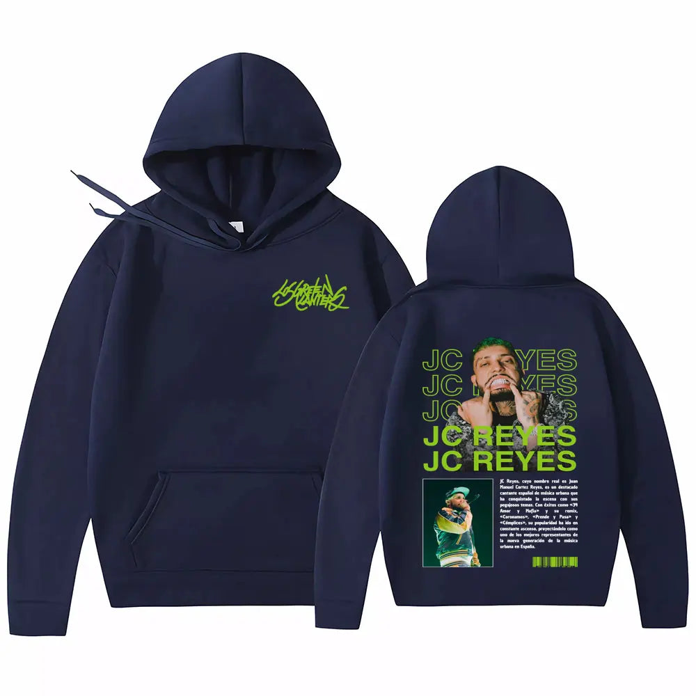 Rappeur Jc Reyes Album Tour 2025 couverture sweat hommes femmes Harajuku Hip Hop gothique rue à capuche décontracté à manches longues sweats à capuche hauts