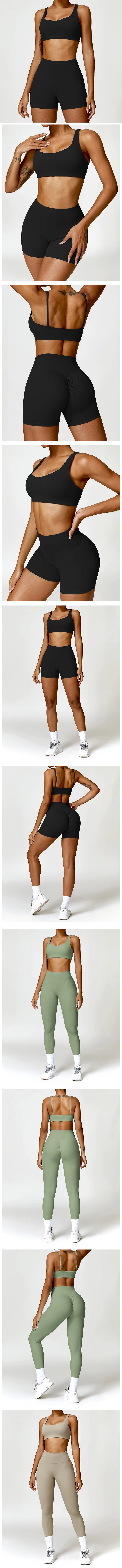 Costume de Yoga 2 pièces vêtements de Sport ensemble de Sport femmes survêtements vêtements de Sport soutien-gorge de Sport Fitness haut à manches longues entraînement Legging ensemble de Yoga