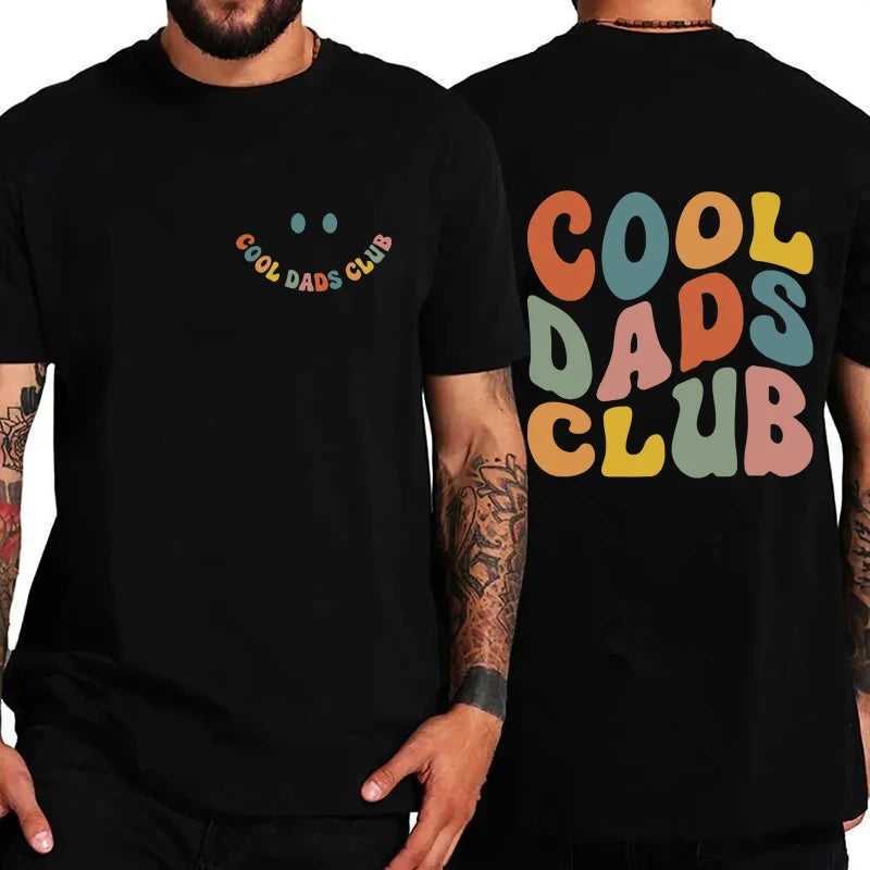 Cool papa Clun chemise pour hommes vêtements papas anniversaire T-shirts avant arrière impression T-shirts pour grand-père mari T-shirts Homme