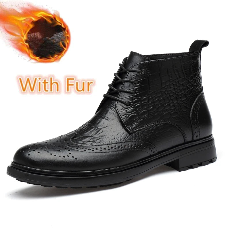 Bottes de style britannique en cuir véritable pour hommes, bottes de rinçage élégantes, mode, chaussures de marche hautes, nouveau design, bottes de moto