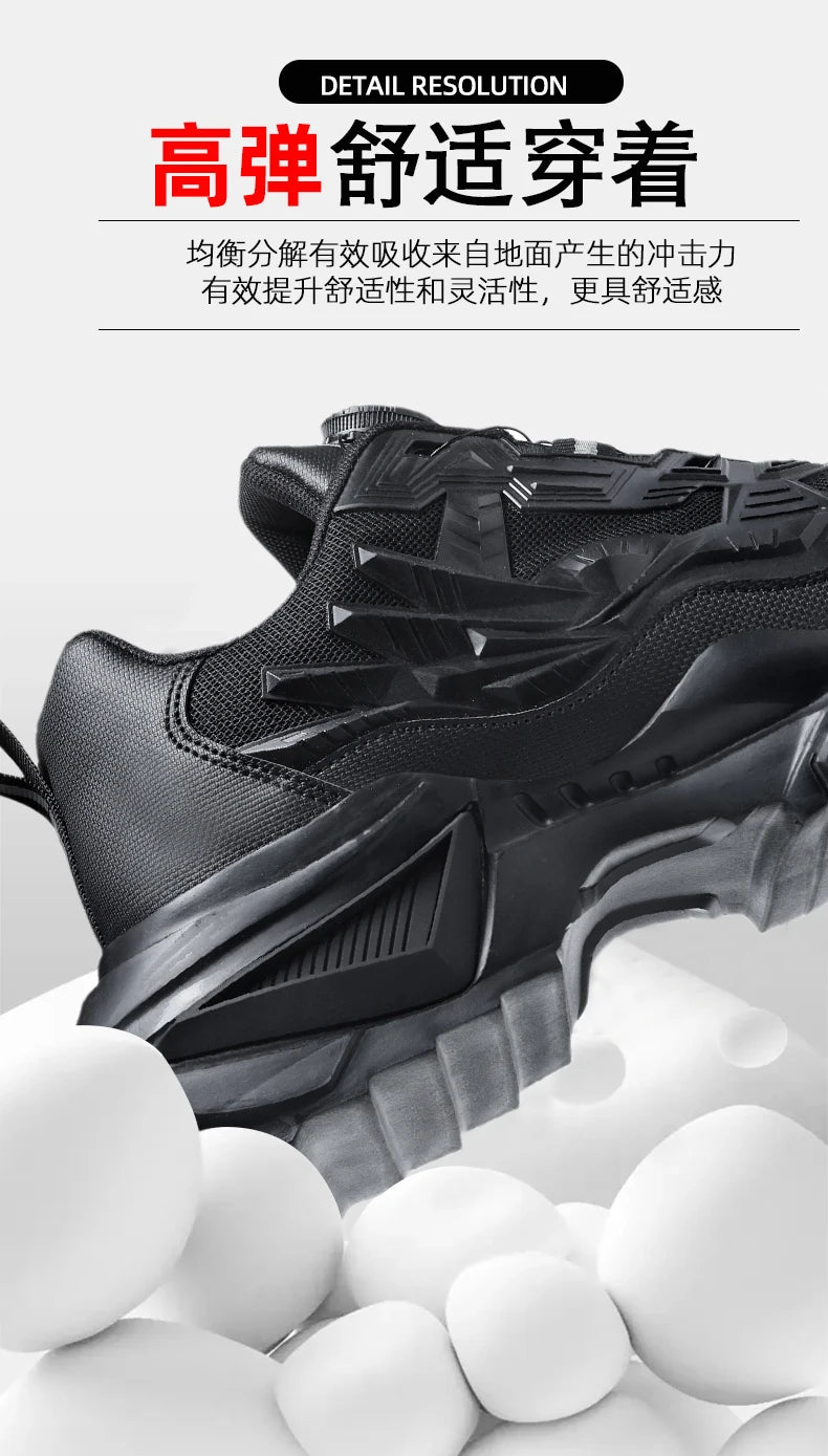 Bottes tactiques militaires pour hommes, bottes militaires à fermeture éclair latérale, bottines antidérapantes, chaussures de sécurité pour le travail, chaussures de randonnée