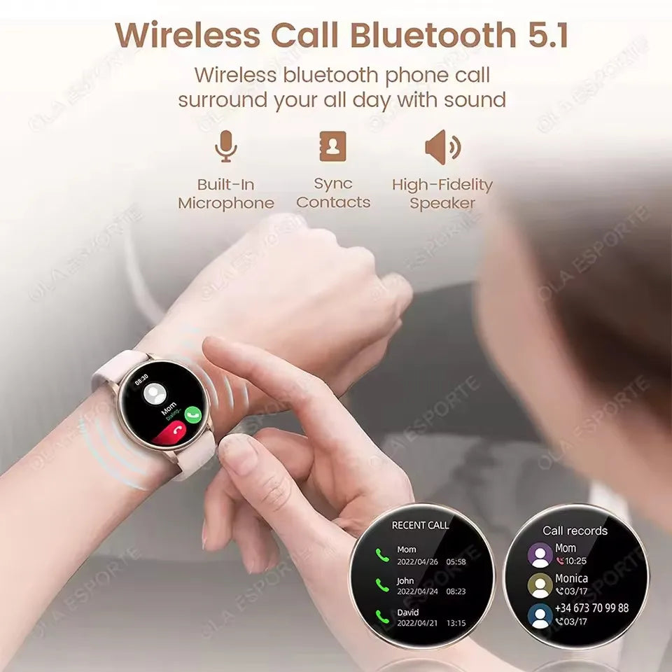 2025 nouvelles femmes SmartWatch Bluetooth appel dame montres Sport étanche fréquence cardiaque sommeil montre intelligente pour les femmes présent cadeau