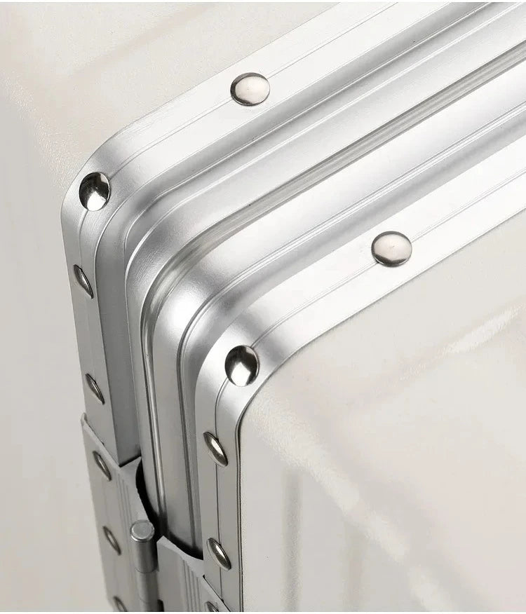 2025 nouvelle valise multifonction avec chargement USB cadre en aluminium + valise PC cabine de voyage porte-monnaie mâle et femelle 28/30 pouces 캐