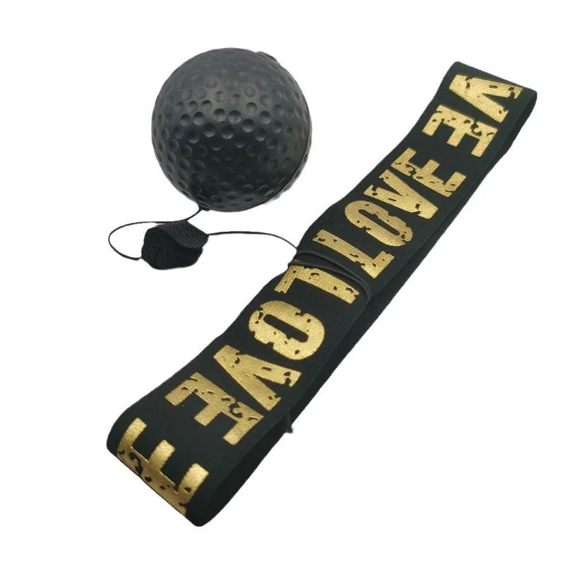 Balle de frappe de vitesse réflexe de boxe, balles en caoutchouc pour l'entraînement de réaction d'agilité avec bandeau anti-transpiration, équipements de Fitness, accessoires