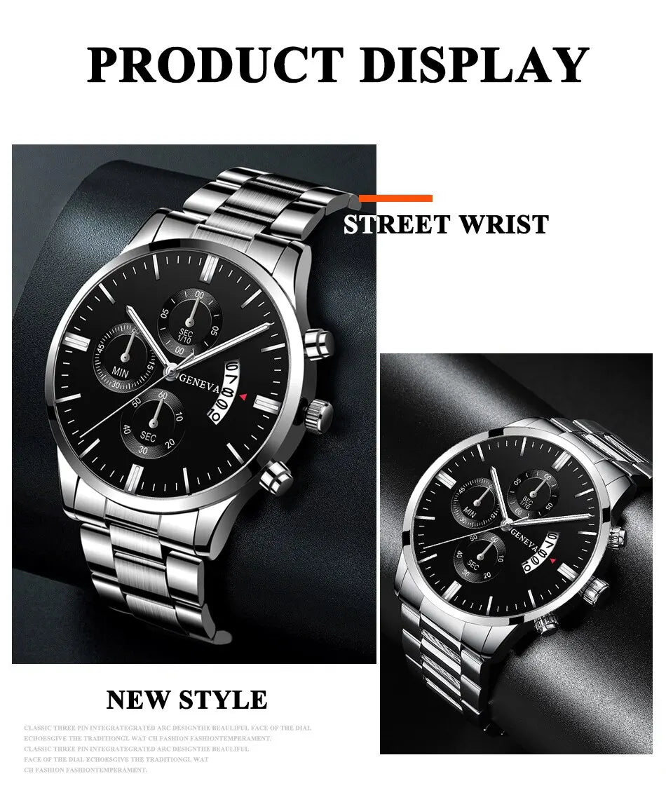 Mode hommes montre de luxe calendrier Quartz montre-Bracelet montres d'affaires homme horloge mâle Bracelet montre-Bracelet