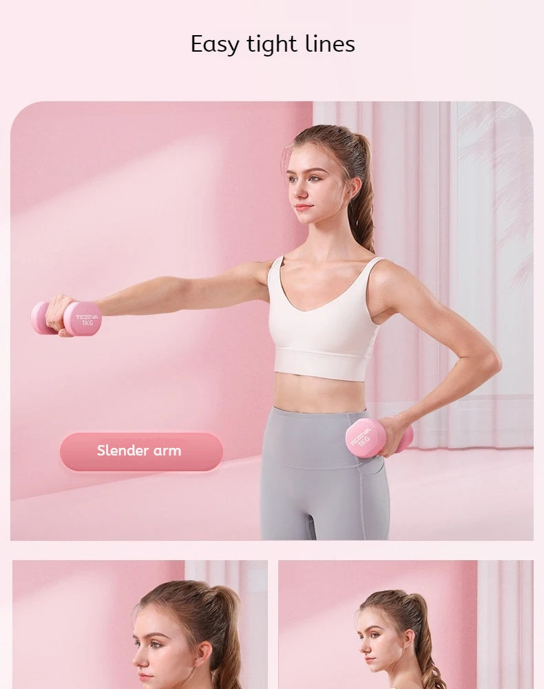 Haltère en néoprène pour femmes, 2 pièces, 0.5kg, équipement de Fitness, entraînement musculaire des bras, musculation pour femmes, équipement de Fitness