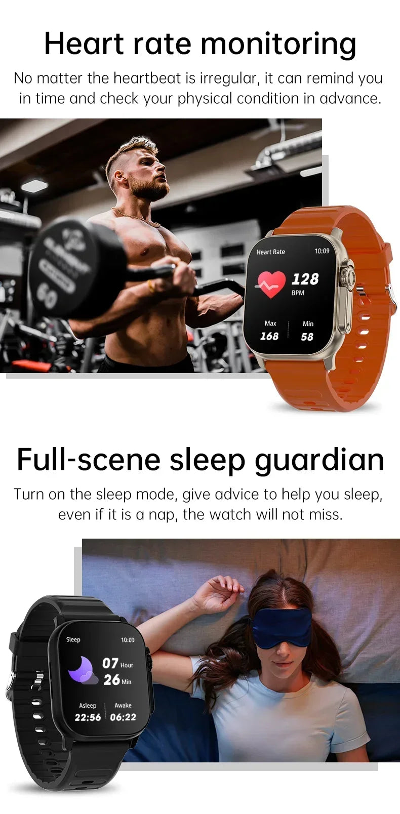 Nouveau Smartwatch hommes 49mm série 8 2.3 "AMOLED écran NFC boussole étanche pour Apple montre IWO Ultra 8 montres intelligentes 2025 Android