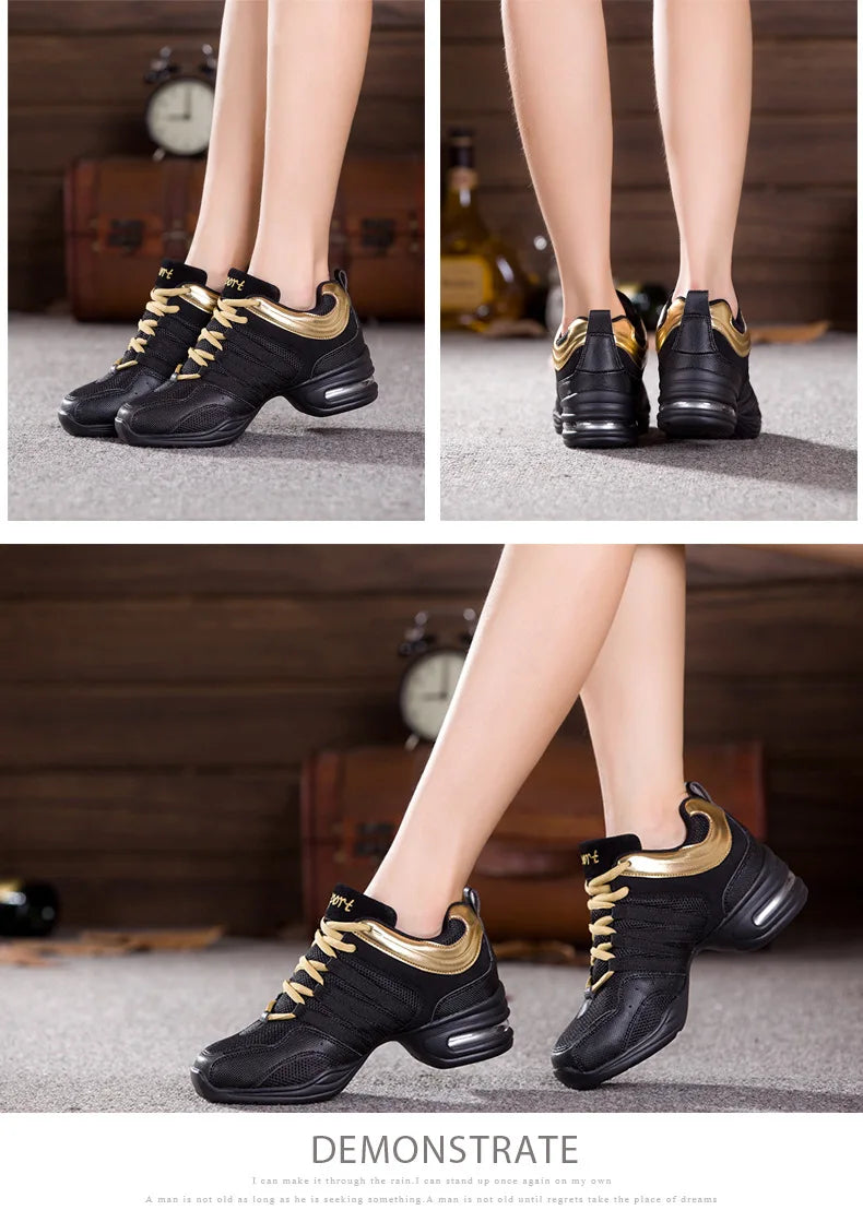 Chaussures de danse pour femmes semelle souple femme souffle Jazz Hip Hop chaussures baskets de sport dames fille moderne Jazz chaussures de danse pour hommes