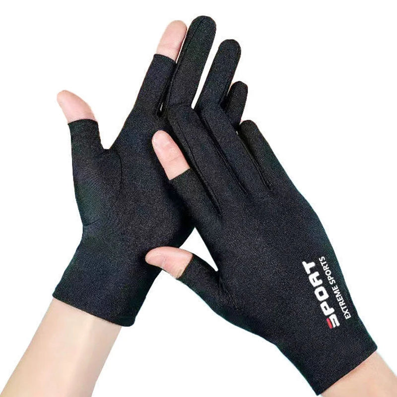 1 paire Anti-UV hommes femmes gants de pêche crème solaire antidérapant printemps respirant cyclisme Sport gants pêche
