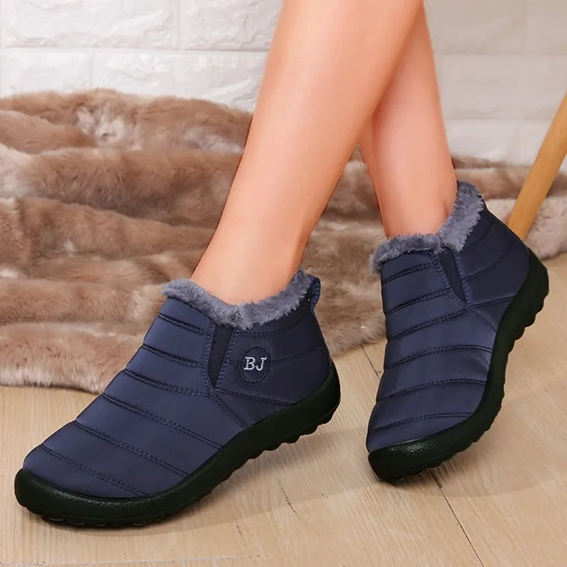 Baskets femmes chaussures hiver bottes de neige femmes baskets offres solide garder au chaud femmes chaussures de sport unisexe sans lacet bottes d'hiver