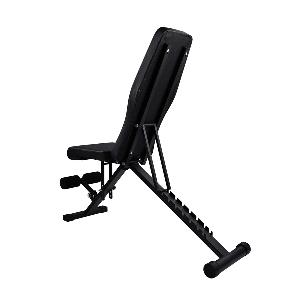 Banc de musculation noir réglable pliable abdominal multifonctionnel gymnase entraînement à domicile
