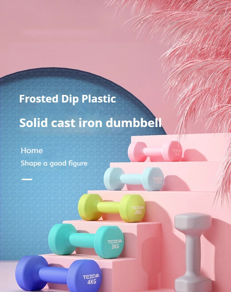 Haltère en néoprène pour femmes, 2 pièces, 0.5kg, équipement de Fitness, entraînement musculaire des bras, musculation pour femmes, équipement de Fitness