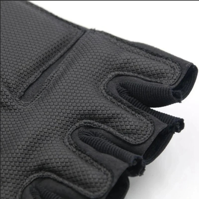 Gants demi-doigt pour hommes, mitaines militaires d'extérieur, sports de tir, chasse, airsoft, moto, cyclisme