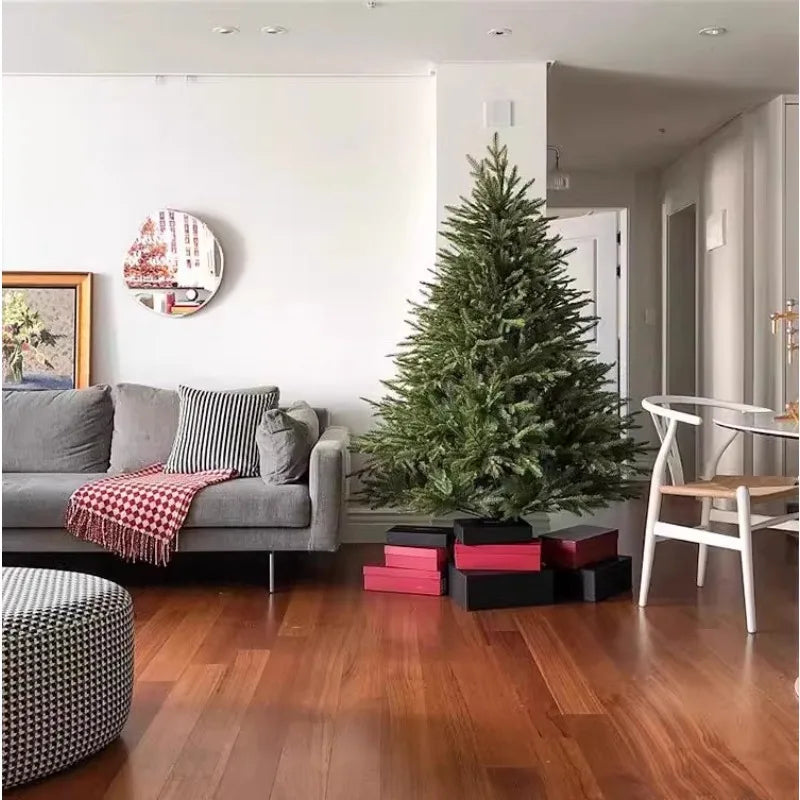 Arbre de noël PE de qualité supérieure, décor de vacances de luxe pour la maison, grand affichage festif scintillant, décoration d'ambiance d'arbre de noël, 2025