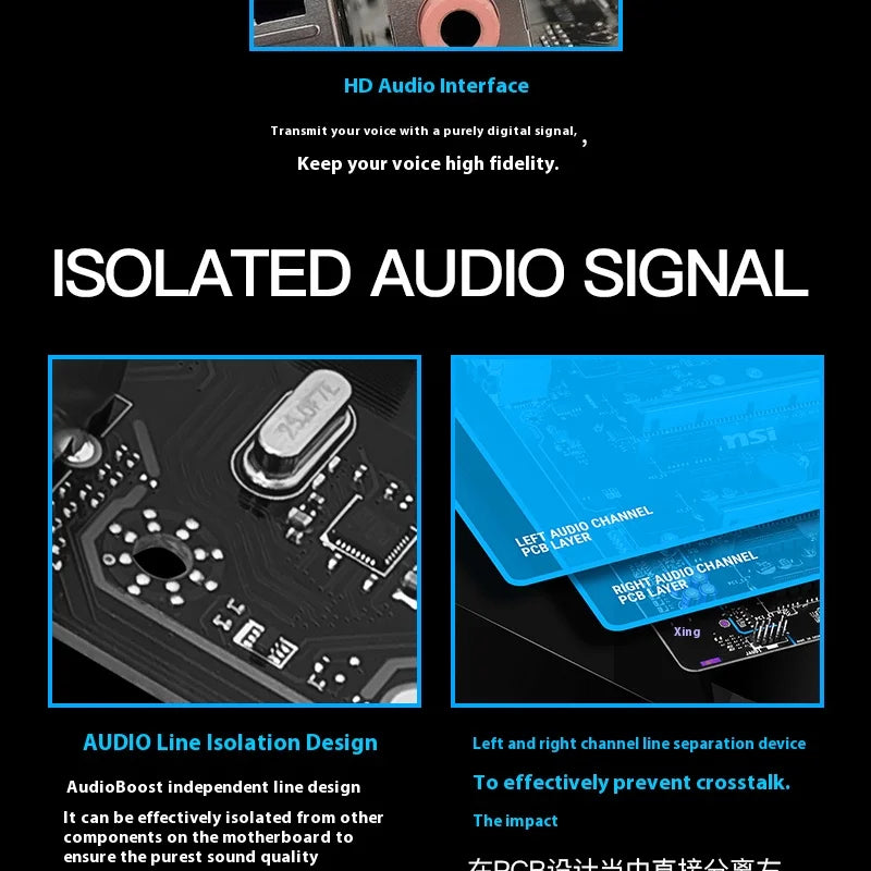 64GB PCI-E 4.0 1x PCI-E 4.0/3.0x16 emplacement USB3.2 bricolage ordinateur de jeu carte mère MSI B550M-A PRO AMD B550 AM4 DDR4-4600MHz (OC)