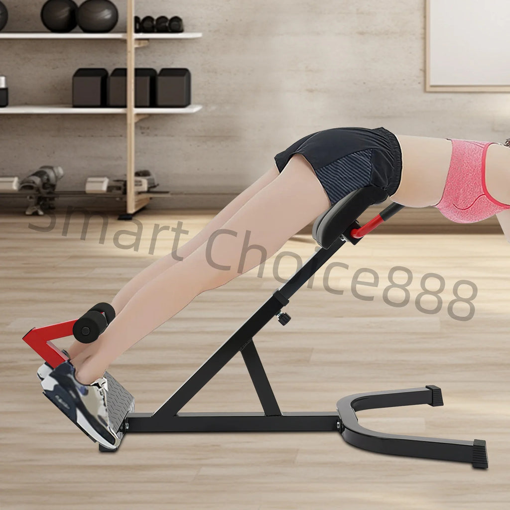 Banc d'extension arrière de chaise romaine, exercice Abdominal, Extension de taille, Machine d'entraînement des fesses, banc de gymnastique assis