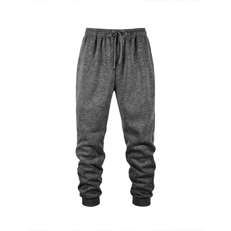 Pantalons de Jogging décontractés pour hommes, pantalons de survêtement en polaire pour un entraînement doux et confortable, automne et hiver