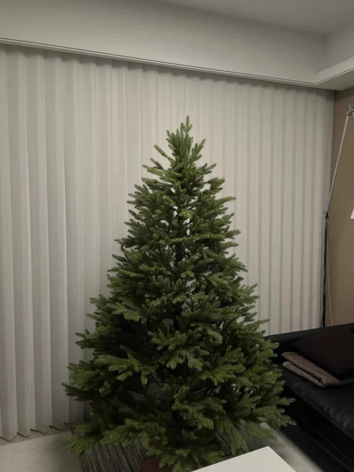 Arbre de noël PE de qualité supérieure, décor de vacances de luxe pour la maison, grand affichage festif scintillant, décoration d'ambiance d'arbre de noël, 2025