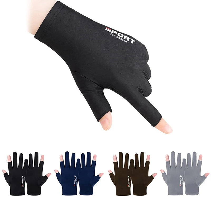 1 paire Anti-UV hommes femmes gants de pêche crème solaire antidérapant printemps respirant cyclisme Sport gants pêche