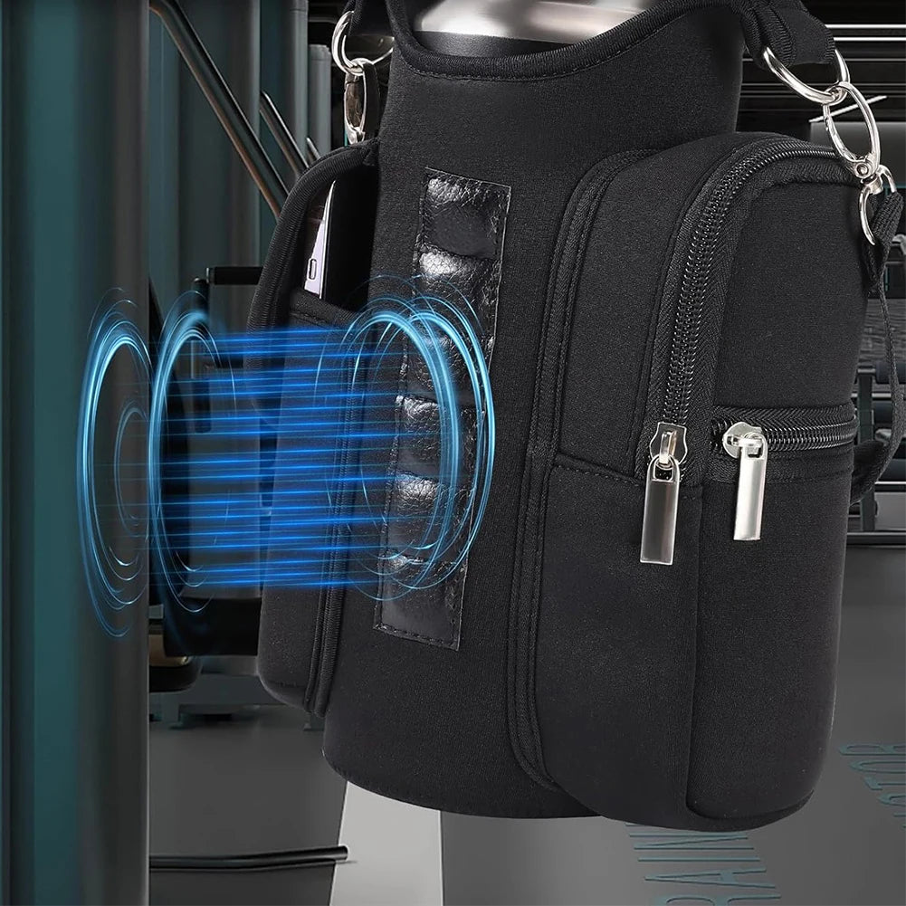 2025 nouveau sac de bouteille d'eau magnétique fronde sac de sport porte-gobelet d'eau avec aimant fort pour les Sports de plein air sac de transport de bouteille d'eau