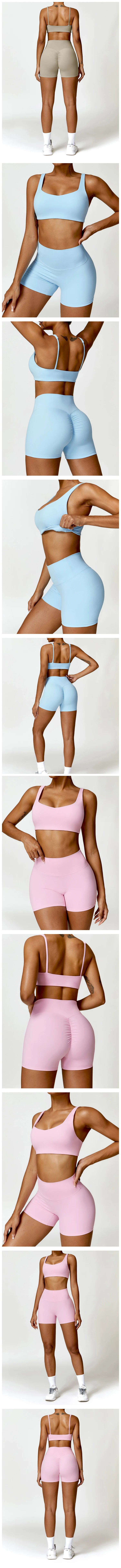 Costume de Yoga 2 pièces vêtements de Sport ensemble de Sport femmes survêtements vêtements de Sport soutien-gorge de Sport Fitness haut à manches longues entraînement Legging ensemble de Yoga