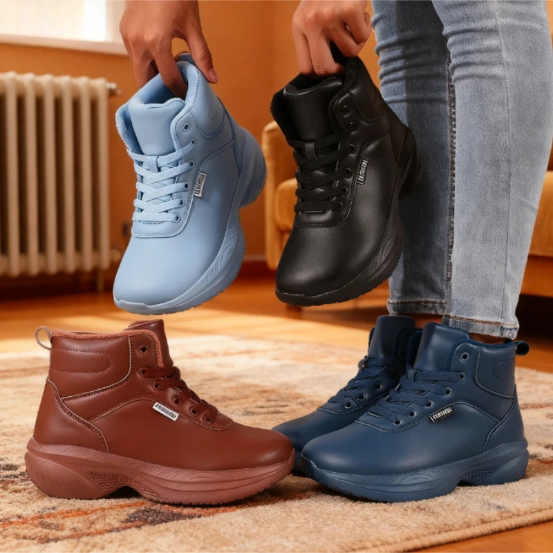 Bottes de neige pieds nus à bout large pour femmes, baskets confortables et minimalistes, imperméables, multifonctions, chaudes, chaussures de Tennis, nouvelle collection 2025