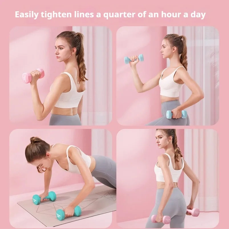 Haltère en néoprène pour femmes, 2 pièces, 0.5kg, équipement de Fitness, entraînement musculaire des bras, musculation pour femmes, équipement de Fitness