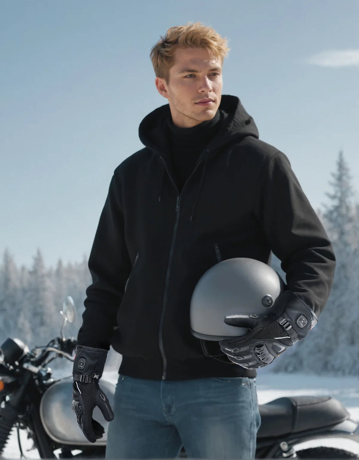 KEMIMOTO ski gants chauffants hiver gants chauffants pour motoneige chaud imperméable Rechargeable chauffage thermique Moto gants