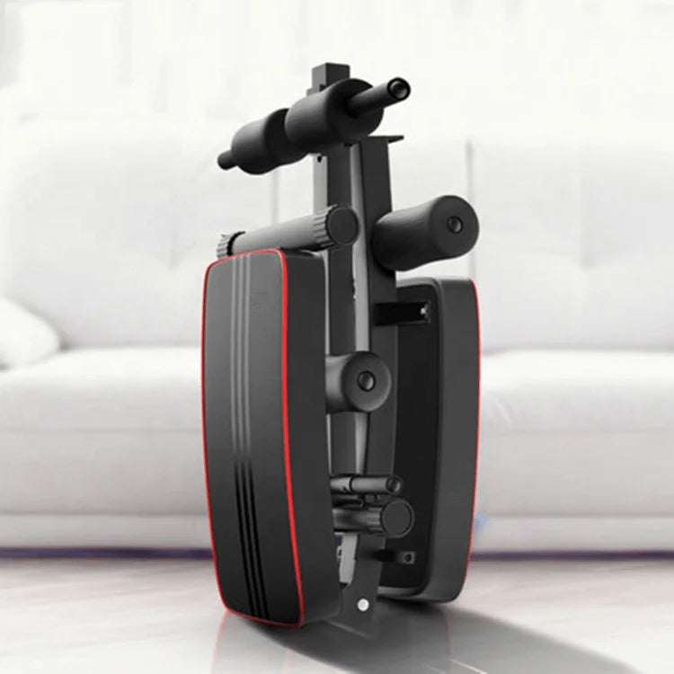 banc pliant pour l'entraînement abdominal et les muscles équipé d'une corde de tension, de jambe de force incline et de rehausseur
