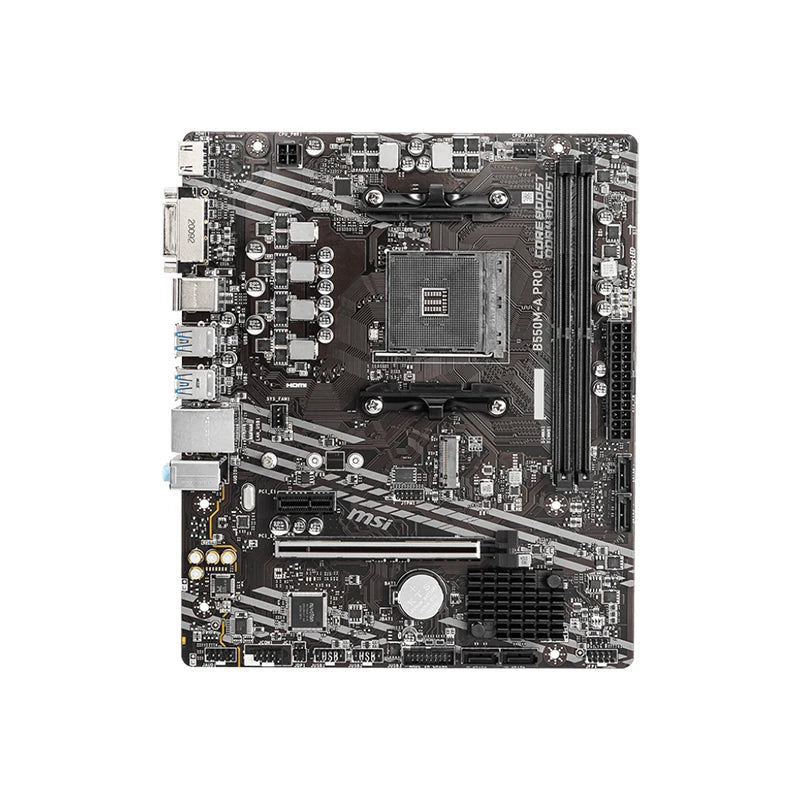 64GB PCI-E 4.0 1x PCI-E 4.0/3.0x16 emplacement USB3.2 bricolage ordinateur de jeu carte mère MSI B550M-A PRO AMD B550 AM4 DDR4-4600MHz (OC)