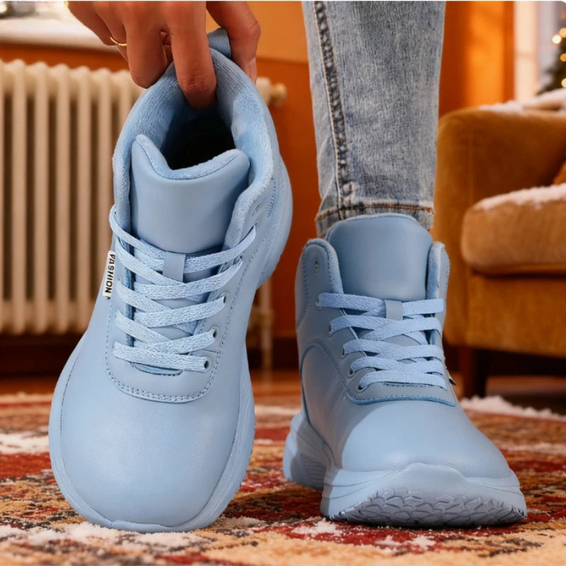 Bottes de neige pieds nus à bout large pour femmes, baskets confortables et minimalistes, imperméables, multifonctions, chaudes, chaussures de Tennis, nouvelle collection 2025