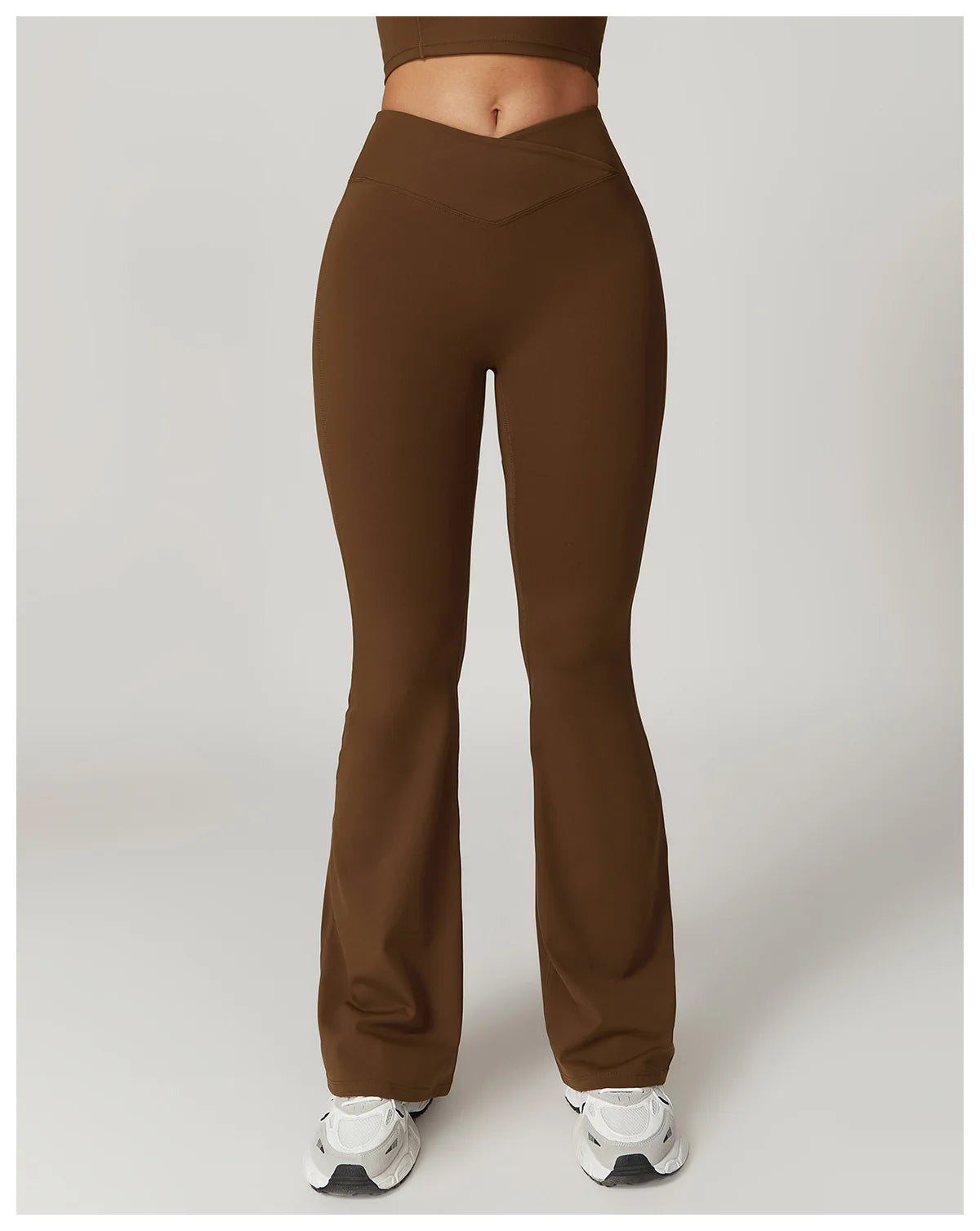 Pantalon évasé taille haute pour femme, leggings de yoga, leggings de fitness respirants, collants assiste, pantalons de sport, gym, course à pied, danse