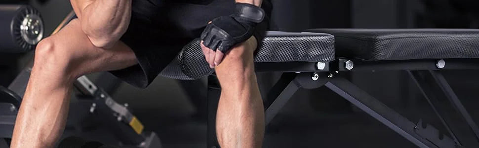 Banc de musculation noir réglable pliable abdominal multifonctionnel gymnase entraînement à domicile