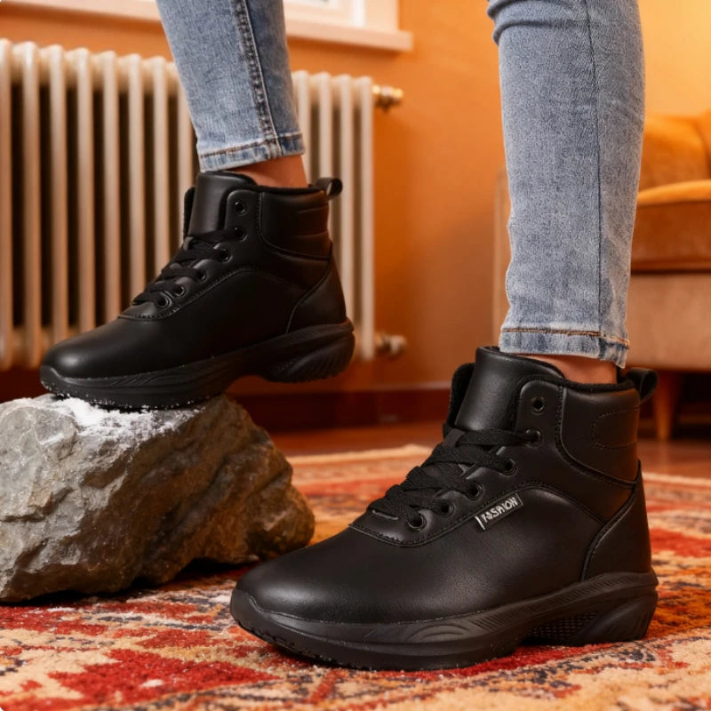 Bottes de neige pieds nus à bout large pour femmes, baskets confortables et minimalistes, imperméables, multifonctions, chaudes, chaussures de Tennis, nouvelle collection 2025