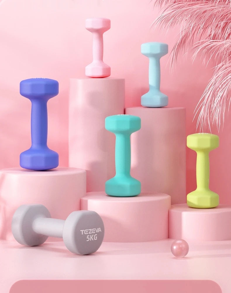 Haltère en néoprène pour femmes, 2 pièces, 0.5kg, équipement de Fitness, entraînement musculaire des bras, musculation pour femmes, équipement de Fitness